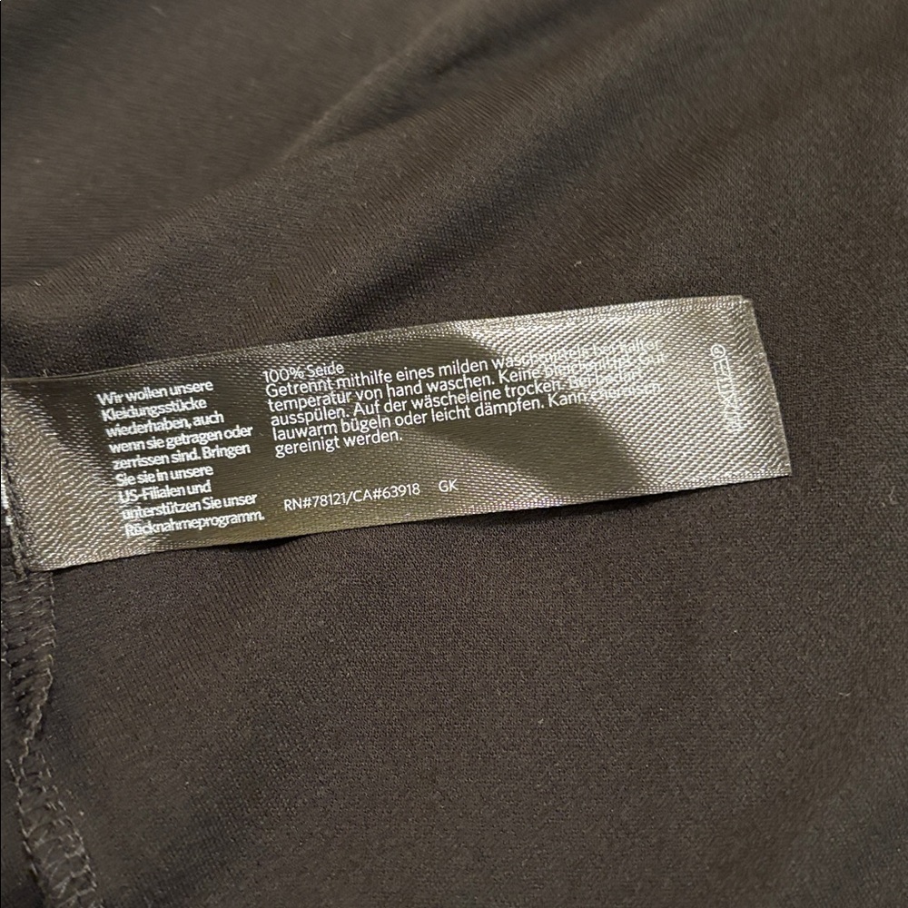 Eileen Fisher Silk Black Open Front Cardigan - Picture 5 of 5
